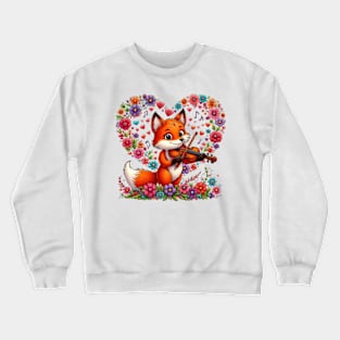 Renard violoniste Crewneck Sweatshirt